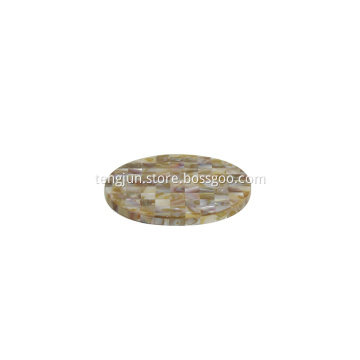 Good Quality Mother of Pearl Round Cup Coaster